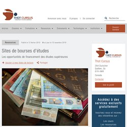 Sites de bourses d'études - Thot Cursus