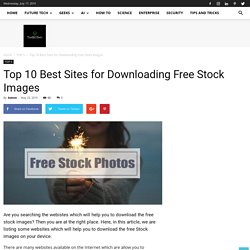 Top 10 Best Sites for Downloading Free Stock Images - The BRO Tech