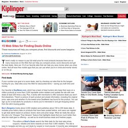 15 Web Sites for Finding Deals Online-Kiplinger