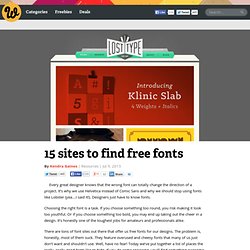 15 sites to find free fonts