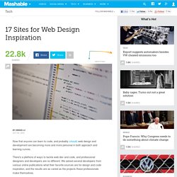 17 Sites for Web Design Inspiration