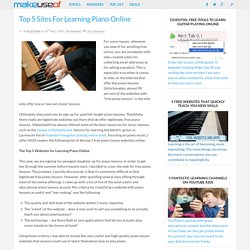 Top 5 Sites For Learning Piano Online