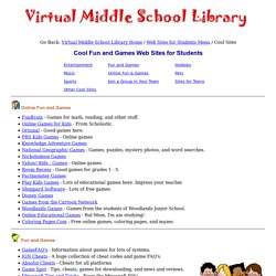 Cool Sites for Middle School Students