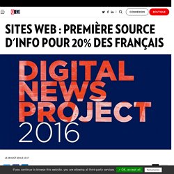 Sites web : première source d'info pour 20% des Français