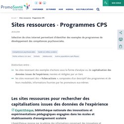 PromoSanté Ile-de-France : Sites ressources - Programmes CPS