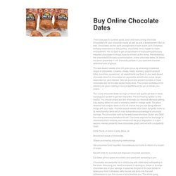 Buy Online Chocolate Dates