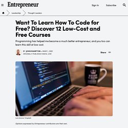 12 Sites That Will Teach You Coding for Free