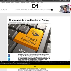 21 sites web de crowdfunding en France