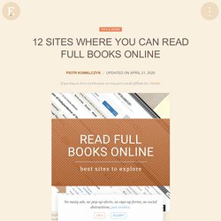 12 sites where you can read full books online