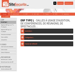 SiteSecurite.com - ERP type L - accueil