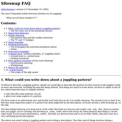 Siteswap FAQ