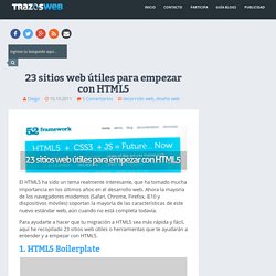 23 sitios web útiles para empezar con HTML5