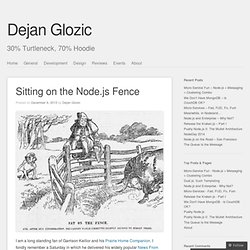 Sitting on the Node.js Fence