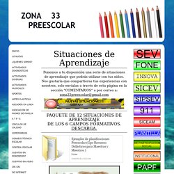 SITUACIONES DE APRENDIZAJE - Educacion preescolar zona 33