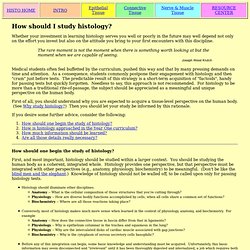 SIU SOM Histology INTRO