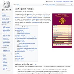 Six Yogas of Naropa - Wikipedia