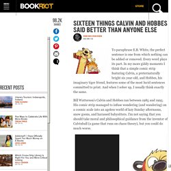 Sixteen Things Calvin and Hobbes Said Better Than Anyone Else