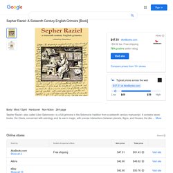 Book of the Angel Raziel - Google Shopping