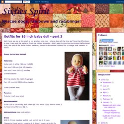 Sixties Spirit: Outfits for 16 inch baby doll - part 3