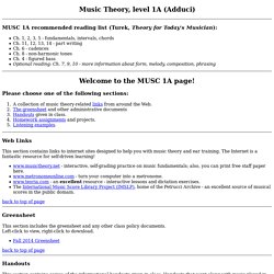 SJSU - Music Theory, level 1A