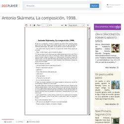 Antonio Skármeta, La composición, PDF Descargar libre