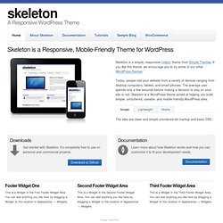 Skeleton WordPress Theme