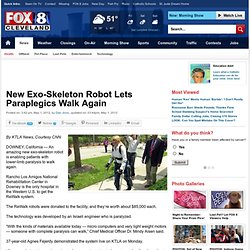 New Exo-Skeleton Robot Lets Paraplegics Walk Again