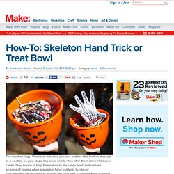 Skeleton Hand Trick or Treat Bowl