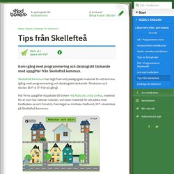 Tips från Skellefteå (Koda i skolan, Länktips för lektioner)