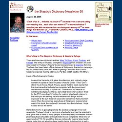 Skeptic's Dictionary Newsletter - Skepdic.com