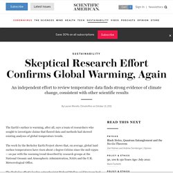 Skeptical Research Effort Confirms Global Warming, Again