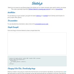 Sketch.js - Simple Canvas-based Drawing for jQuery