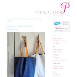 The Forty Minute Tote - Knitting Crochet Sewing Crafts Patterns and Ideas!