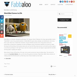 SketchBot Comes to Life - Fabbaloo Blog - Fabbaloo