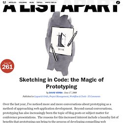 Sketching in Code: the Magic of Prototyping