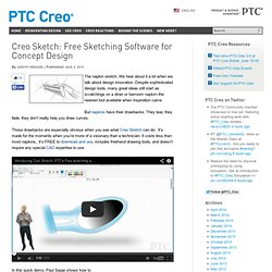 Creo - Creo Sketch: Free Sketching Software for Concept Design