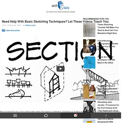 Need Help With Basic Sketching Techniques? Let These Videos Teach You