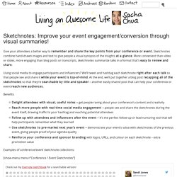 Sketchnotes: Improve your event engagement/conversion through visual summaries!