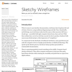 Sketchy Wireframes