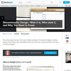 Skeuomorphic Design: What it is, Who uses it, and Why You Need to Know