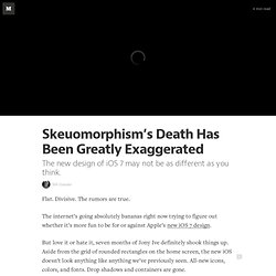 Skeuomorphism’s Death Has Been Greatly Exaggerated — Geek Empire