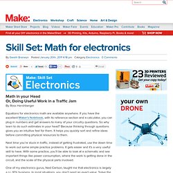 Skill Set: Math for electronics @Makezine.com blog