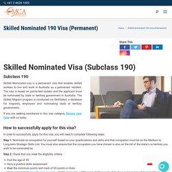 Skilled Nominated 190 Visa Sydney