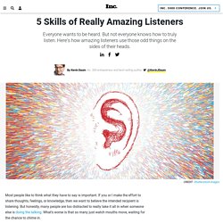 5 Skills of Really Amazing Listeners