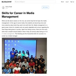 Skills for Successful Career with an MBA in Media Management