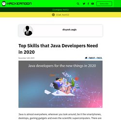 Top skills that will take Java developers to new heights in 2020