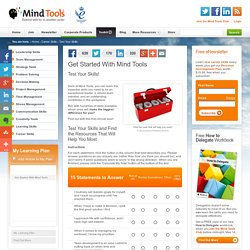 Get Started with Mind Tools - Career Skills from MindTools