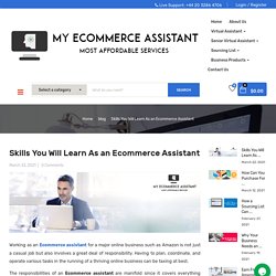 Benefits of E-commerce Assistant Skills