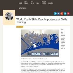 World Youth Skills Day: Importance of Skills Training