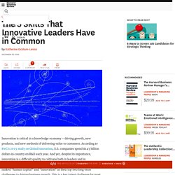 The 5 Skills That Innovative Leaders Have in Common